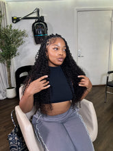 Miracle Knot Crochet Hair Double Drawn. Curly with Spiral Ends