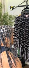 Miracle Knot Crochet Hair Double Drawn. Curly with Spiral Ends