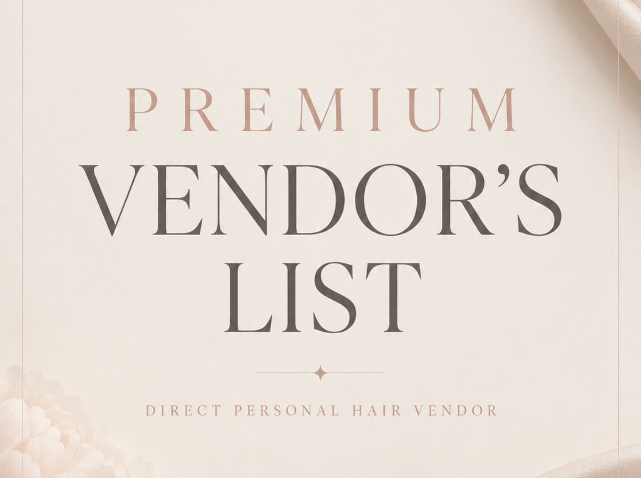 Direct Personal Cambodian Hair Vendor