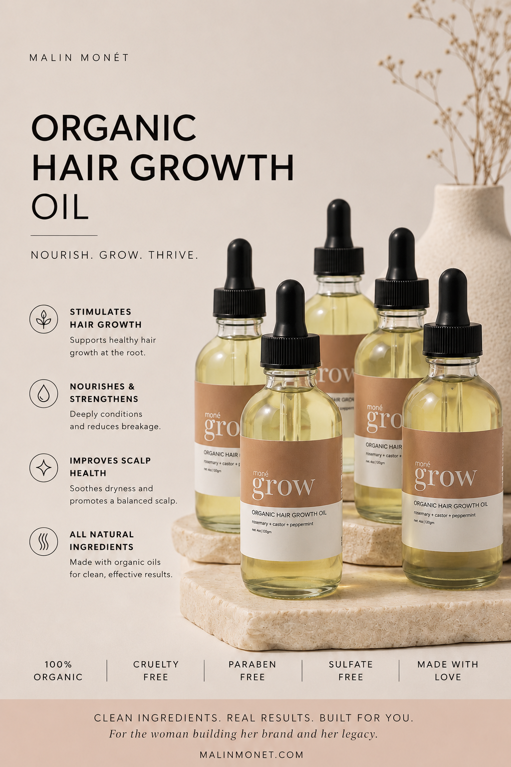 Organic Hair Growth Oil